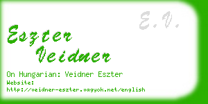 eszter veidner business card